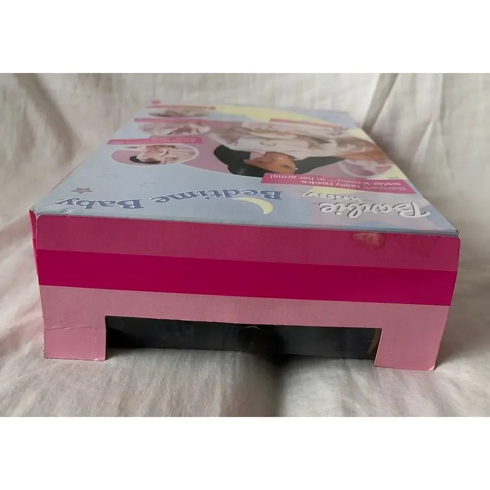 NIB Vintage Bedtime Baby Barbie & Krissy Dolls Glow in Dark Rocking Crib *read*